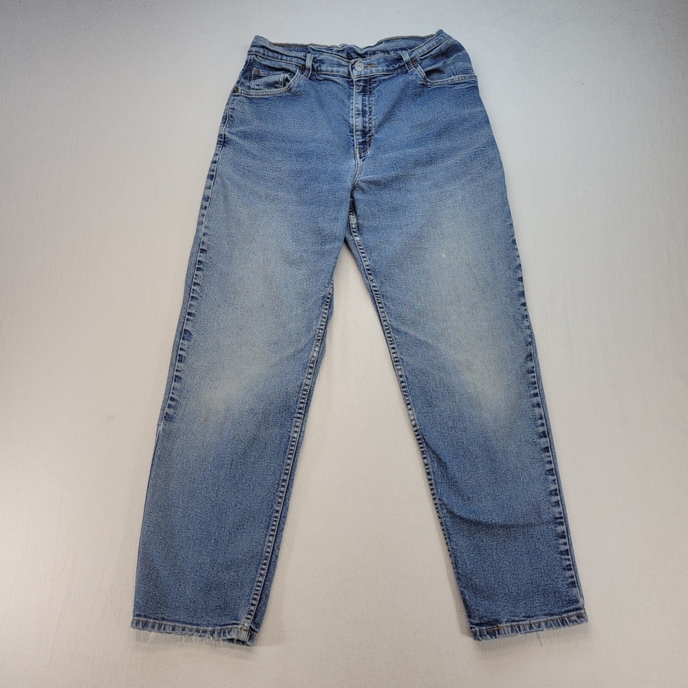 Levi's 550 Jeans Women 12 MIS M Blue Relaxed Tapered Leg High Rise Medium Wash